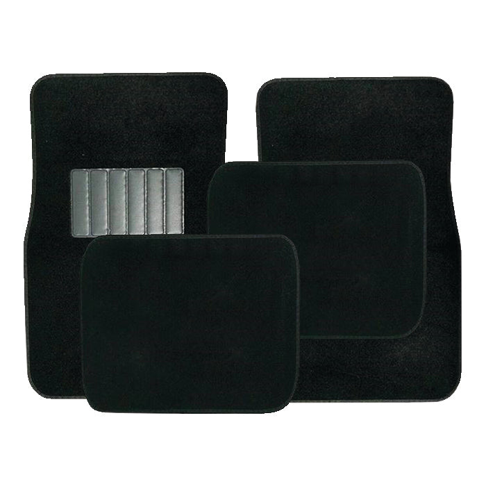 Carpet Floor Mat 4-piece Set- BLACK - Qty. 1