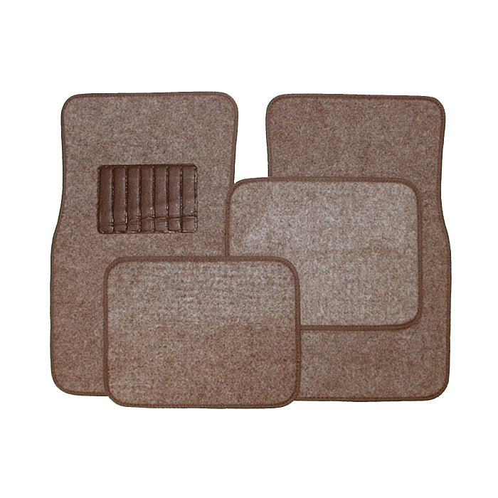 Carpet Floor Mat 4-piece Set- MOCHA - Qty. 1