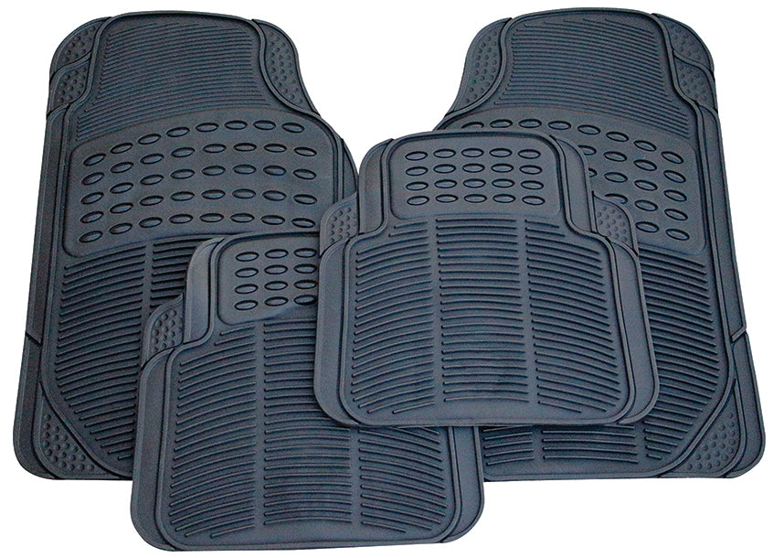 Rubber Floor Mat 4-piece Set- Black - Qty. 1
