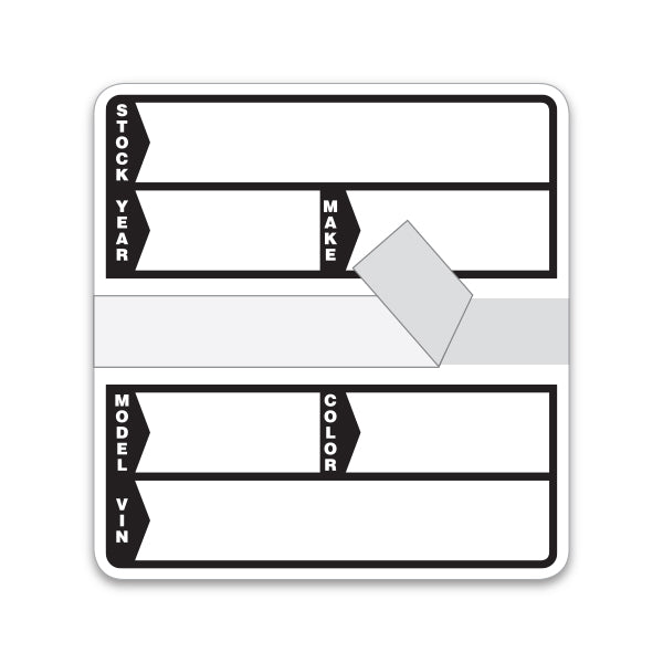 Poly Stock Stickers - WHITE #240 - Qty. 250