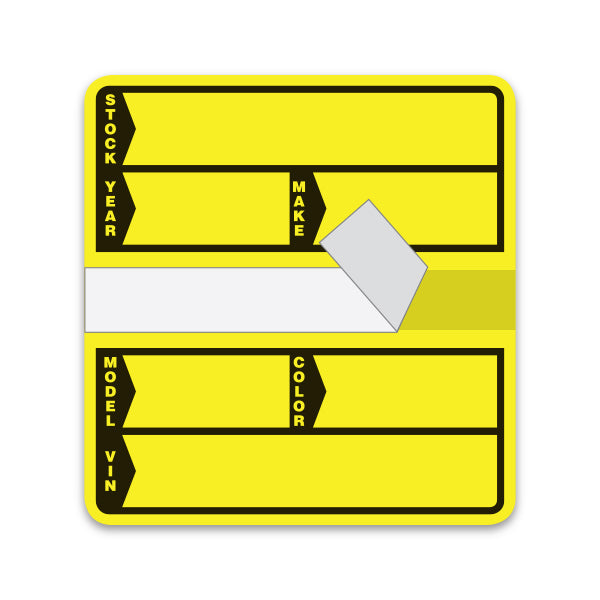 Poly Stock Stickers - YELLOW #240 - Qty. 250