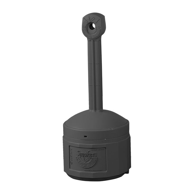 Smokers Cease-Fire Cigarette Butt Receptacle - BLACK - Qty. 1