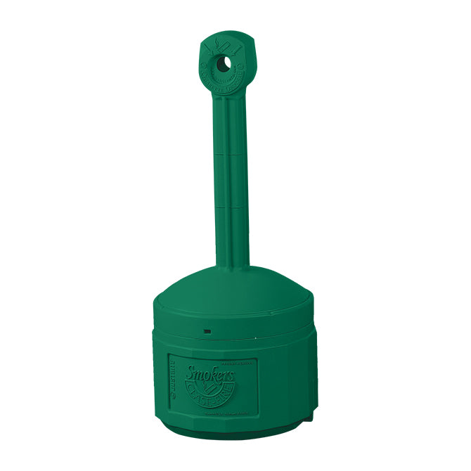 Smokers Cease-Fire Cigarette Butt Receptacle - GREEN - Qty. 1