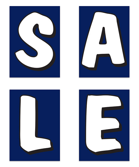 Underhood Sign - SALE - Blue w/White Letters - Qty 1