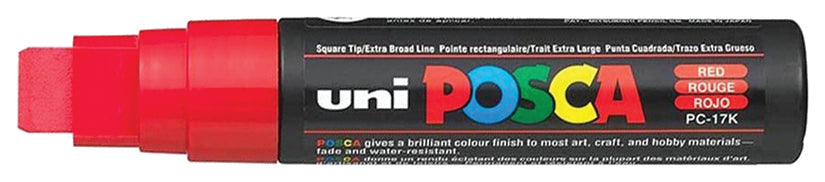 Windshield Markers - Large Posca (PC-17K) - RED - Qty. 1