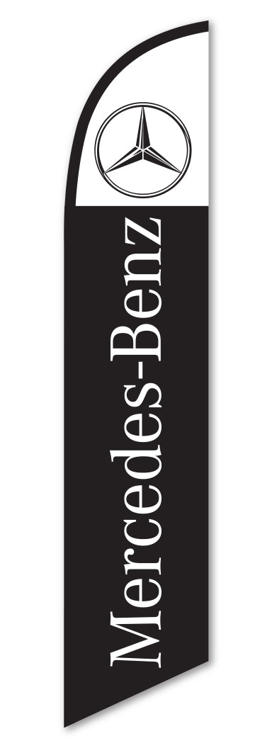 Swooper Banner - MERCEDES (BLACK) - Qty. 1