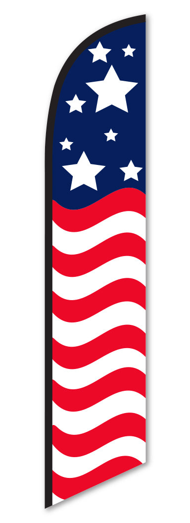 Swooper Banner - AMERICAN FLAG 8 STARS - Qty. 1