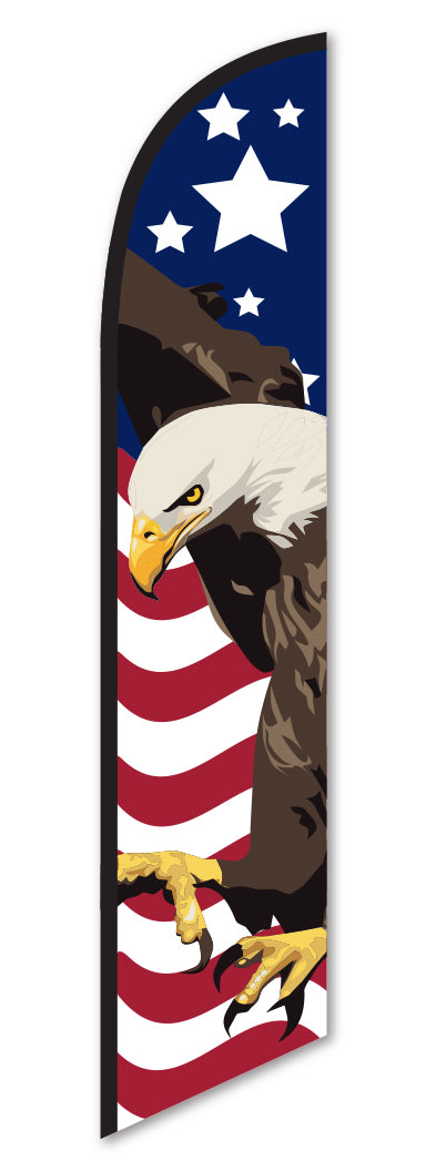 Swooper Banner - AMERICAN FLAG EAGLE - Qty. 1