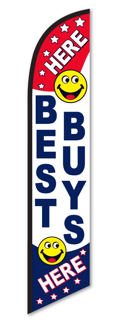 Swooper Banner - BEST BUYS (SMILEY) - Qty. 1