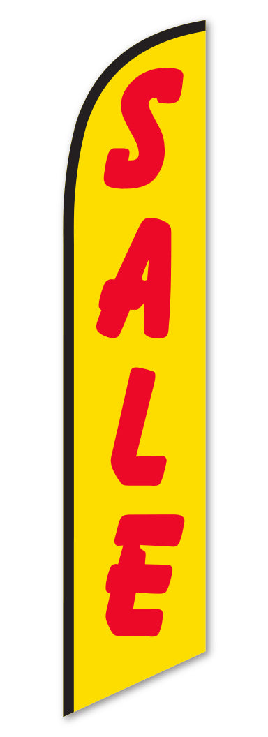 Swooper Banner - SALE (RED LETTER/YELLOW BACKGROUND) - Qty. 1