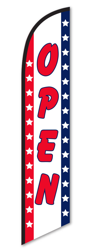 Swooper Banner - OPEN (PATRIOTIC) - Qty. 1