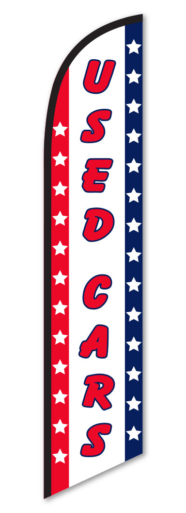 Swooper Banner - USED CARS PATRIOTIC - Qty. 1
