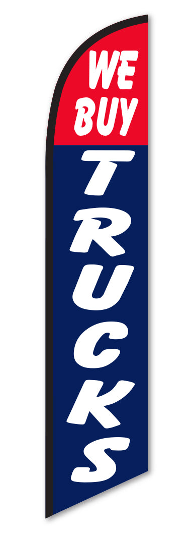 Swooper Banner - WE BUY TRUCKS - Qty. 1