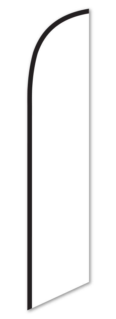 Swooper Banner - SOLID WHITE - Qty. 1