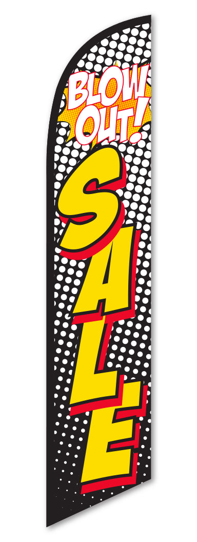 Swooper Banner - BLOW OUT SALE (Red & Yellow) - Qty. 1