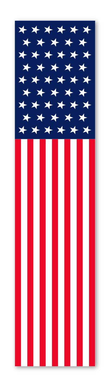 Flat Top Swooper Banner - PATRIOTIC US FLAG - Qty. 1