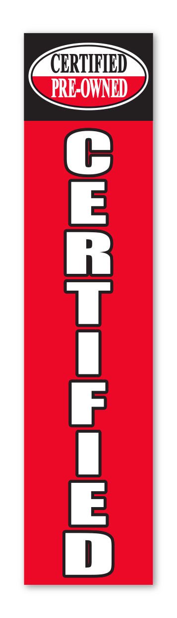 Flat Top Swooper Banner -CERTIFIED - Qty. 1