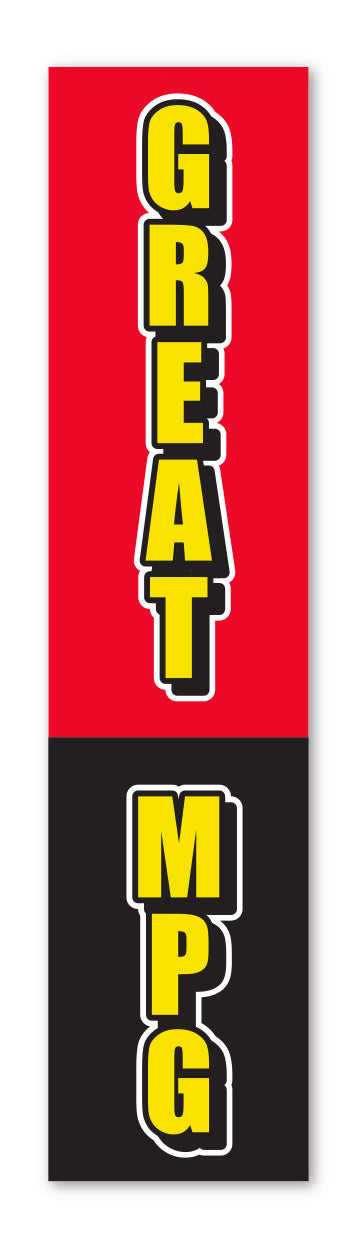 Flat Top Swooper Banner - GREAT MPG - Qty. 1