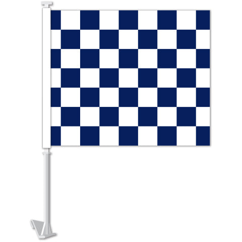 Standard Clip-On Flag - Blue/White Checkered - Qty. 1
