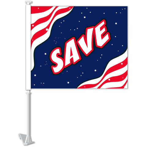 Standard Clip-On Flag - SAVE - Qty. 1