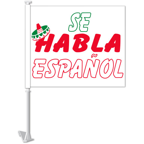 Standard Clip-On Flag - Se Habla Espanol - Qty. 1