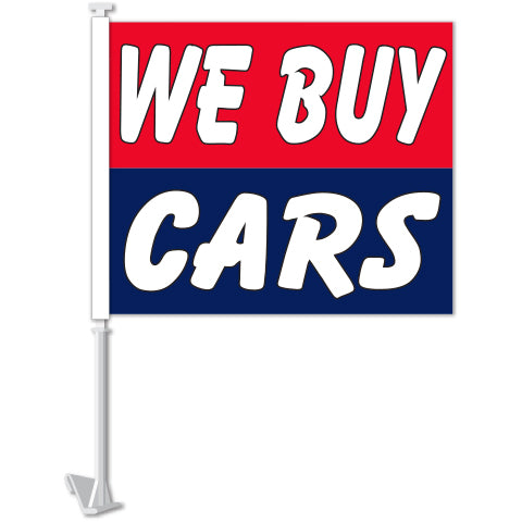 Standard Clip-On Flag - We Buy Cars - Qty. 1