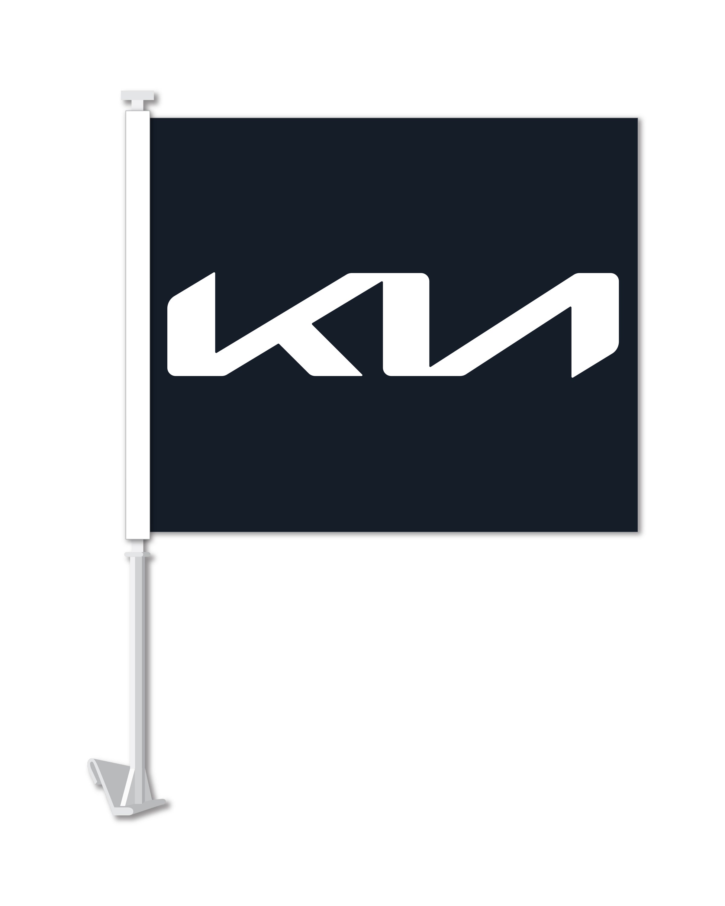Manufacturer Clip-On Flag - KIA Motors - Qty. 1