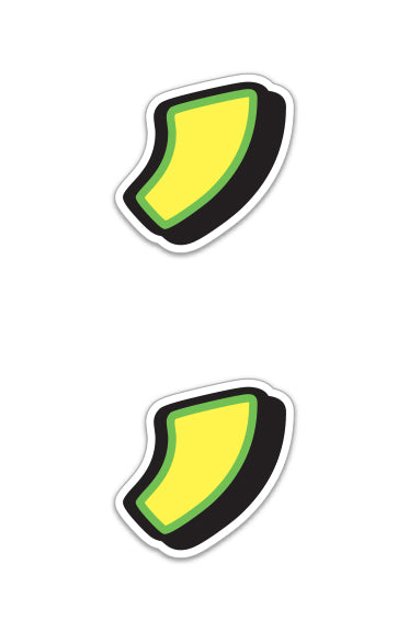 Giant Magnetic Number - Yellow with Green Border - "," - Qty. 2