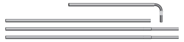 4 pc. Pole Set for Flat Top Swooper Banner - Qty. 1