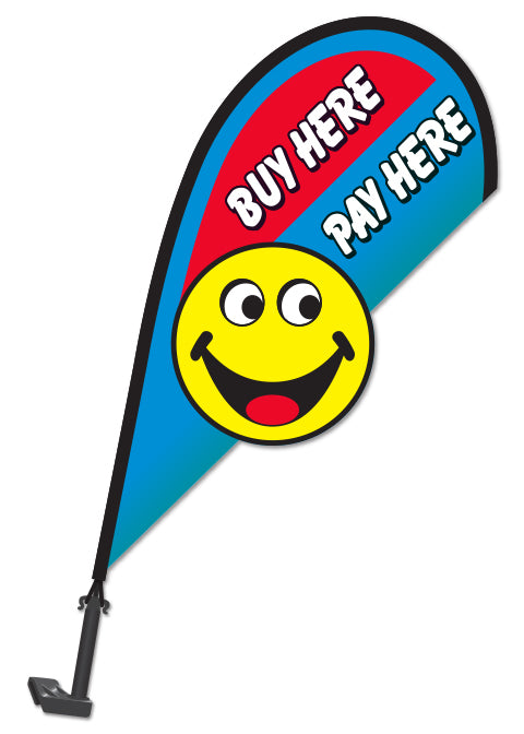 3D Clip on Paddle Flag - Buy Here/Pay Here - Qty. 1