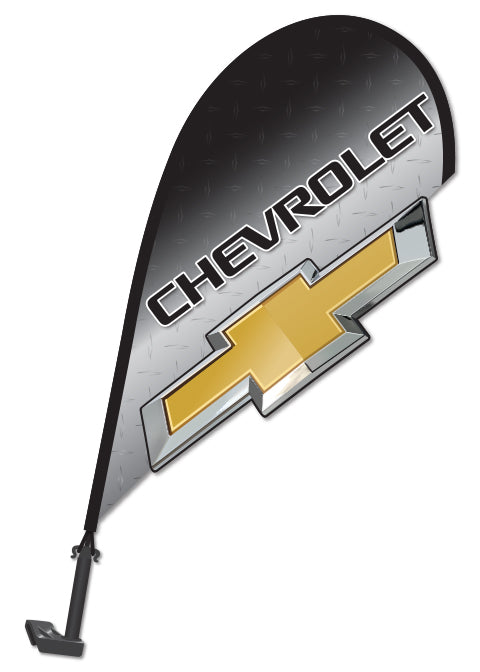 3D Clip on Paddle Flag - Chevrolet - Qty. 1