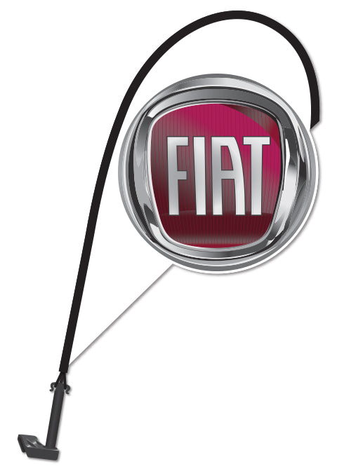 3D Clip on Paddle Flag - Fiat - Qty. 1