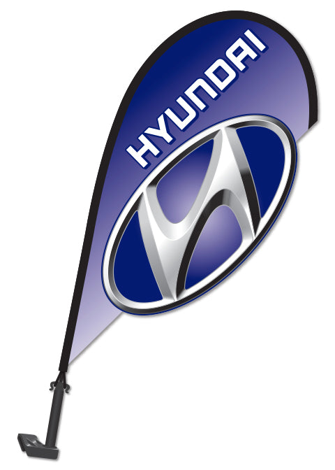 3D Clip on Paddle Flag - Hyundai - Qty. 1