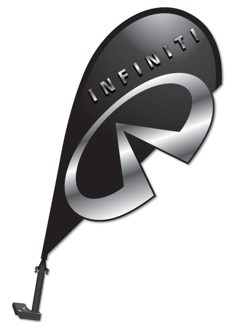 3D Clip on Paddle Flag - Infiniti - Qty. 1