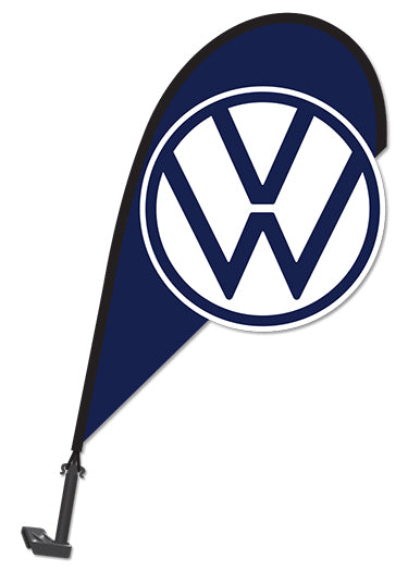 3D Clip on Paddle Flag - Volkswagen - Qty. 1