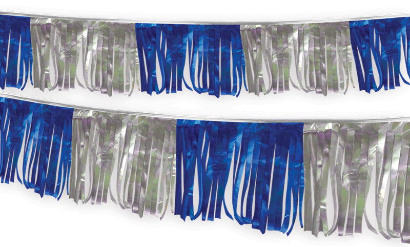 Metallic Streamers - Blue/Silver - Qty. 1