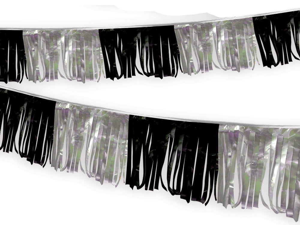 Metallic Streamers-Black/Silver-1