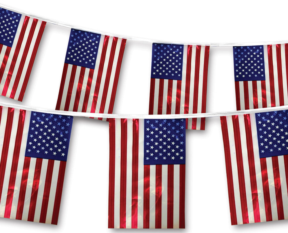 American Flag Pennants - Polyethylene - Qty. 1