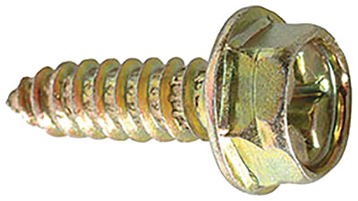 License Plate Screw Phillips Hex Washer Head - Amer - #14 x 3/4"  Qty. 100
