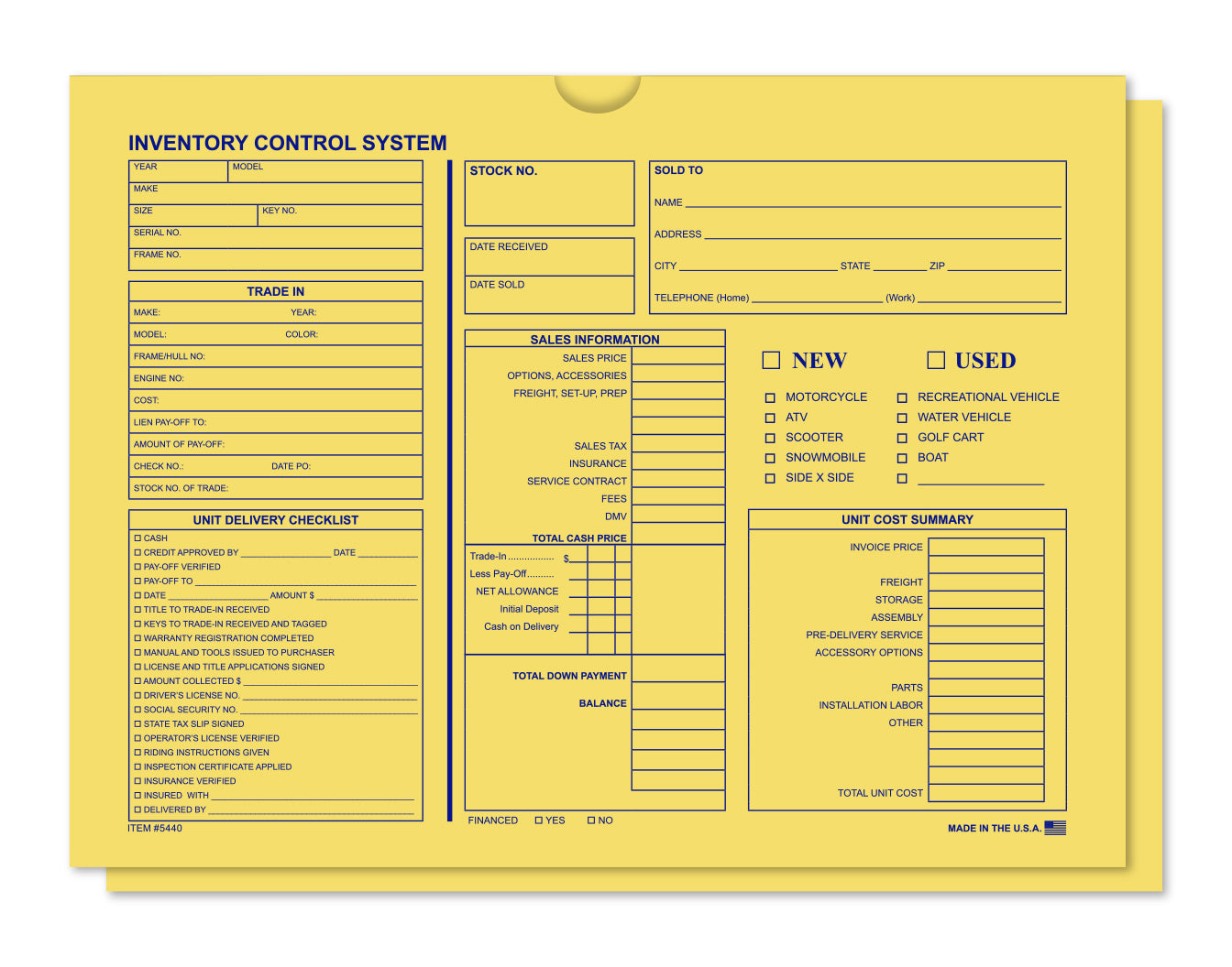 Inventory Control - Printed Buff Deal Jacket - Qty. 500