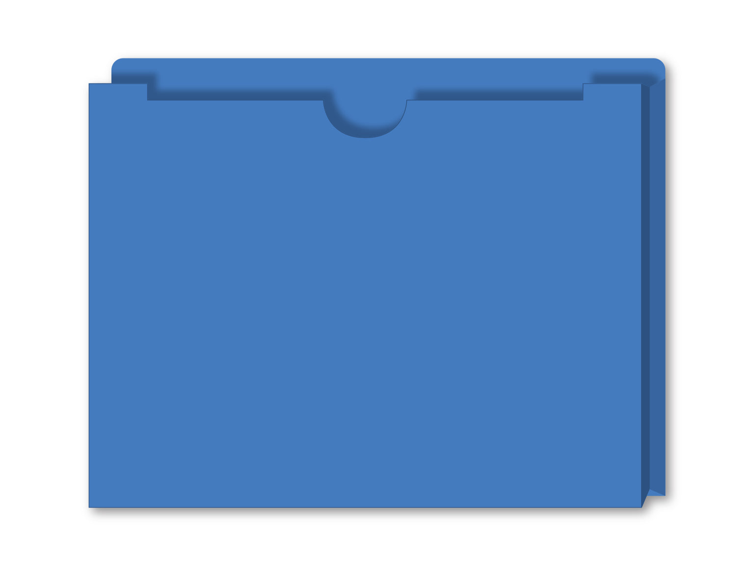 Expandable Vehicle Deal Jackets, 1" Gusset - BLUE- Box of 50
