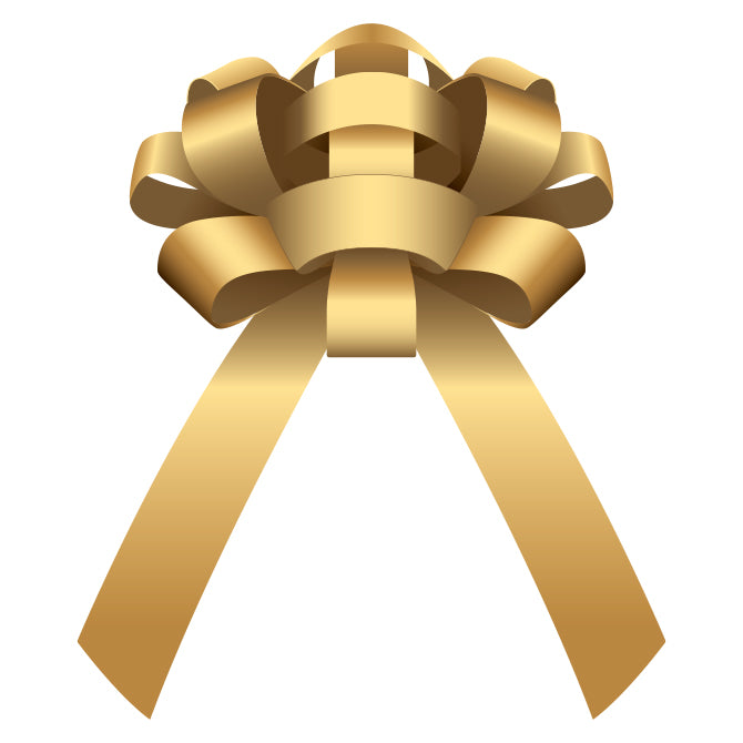 Car Bow - Gold Vinyl  30" - Qty. 1
