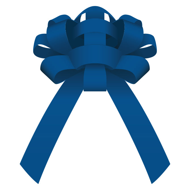 Car Bow - Blue Vinyl  30" - Qty. 1
