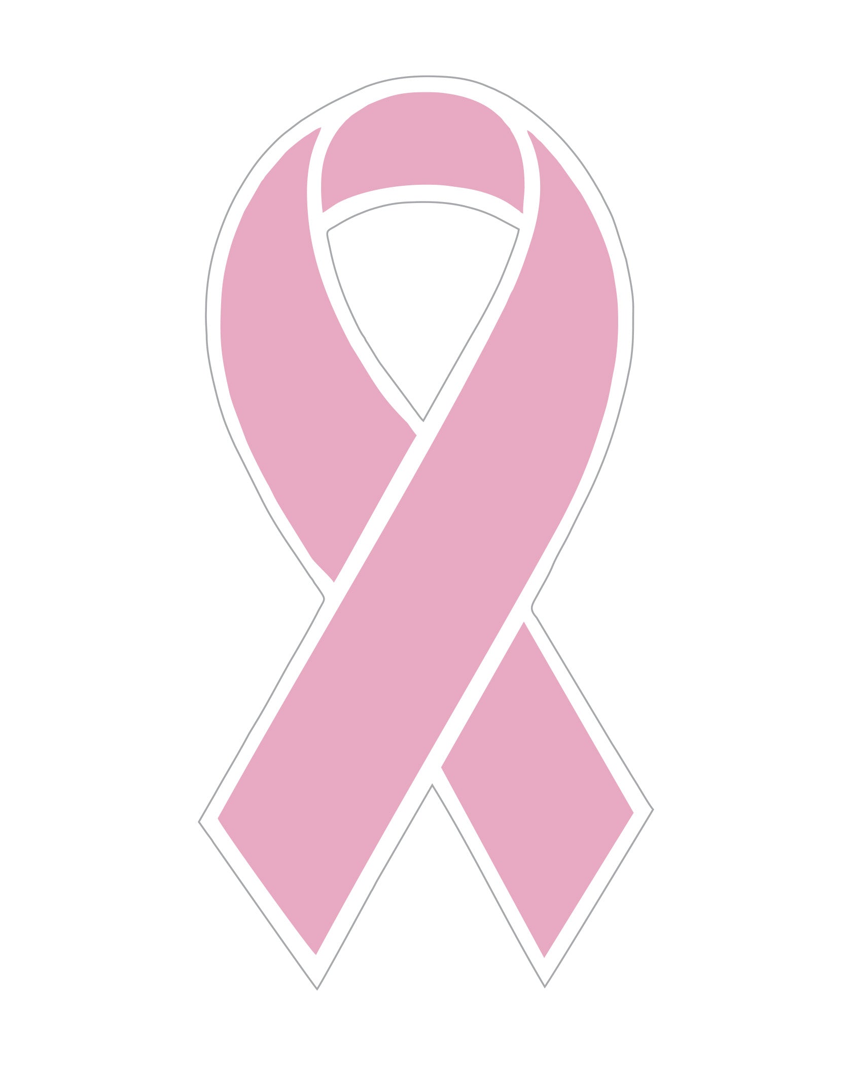 Window Sticker - Pink Ribbon - Qty. 12