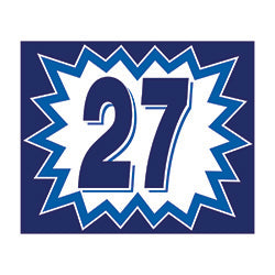 Window Sticker - Blasts - Blue & White - 2027 - Qty. 12 | Blast Year