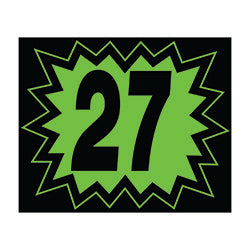 Window Sticker - Blasts - Black & Green - 2027 - Qty. 12 | Blast Year