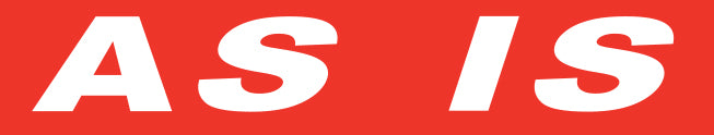 WHITE on RED Slogan - As Is - Qty. 12