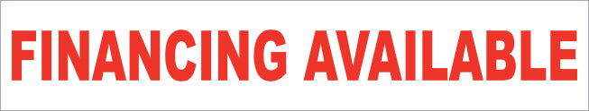 WHITE on RED Slogan -Financing Available - Qty. 12