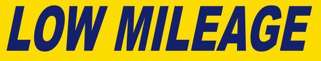 BLUE on YELLOW Slogan - Low Mileage - Qty. 12