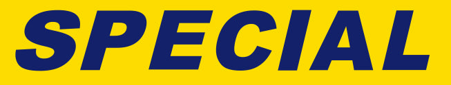 BLUE on YELLOW Slogan - Special - Qty. 12